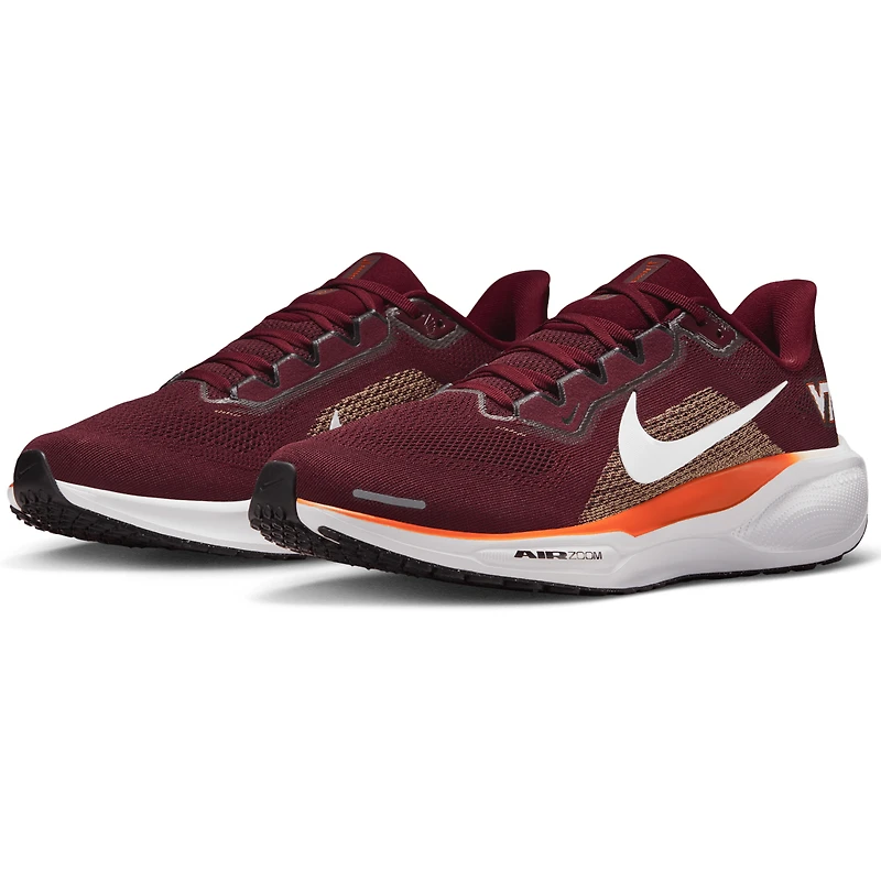Chaussures de course unisexes Nike Zoom Pegasus 41 Bordeaux Virginia Tech Hokies