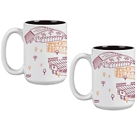 Virginia Tech Hokies 15oz. Campus Line Art Coffee Mug Two-Pack
