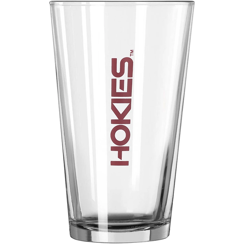 Virginia Tech Hokies 16oz. Verre à pinte du jour du match avec le mot-symbole de l'équipe