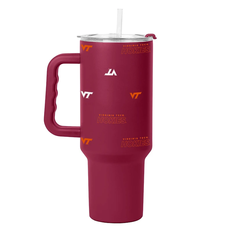 Verre à revêtement en poudre Step and Repeat de 40 oz des Hokies de Virginia Tech