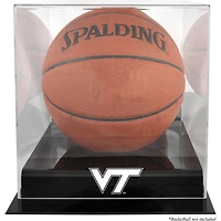Virginia Tech Hokies Vitrine de basket-ball avec logo de l'équipe de base noire avec dos miroir