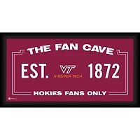 Virginia Tech Hokies Framed 10" x 20" Fan Cave Collage