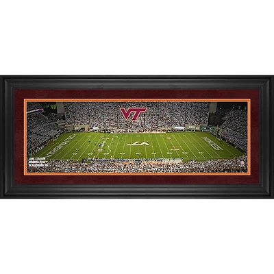 Virginia Tech Hokies Framed 10" x 30" Lane Stadium Panoramic Photograph