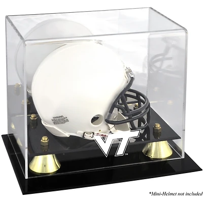 Virginia Tech Hokies Golden Classic Logo Mini Helmet Display Case