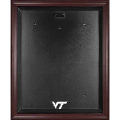 Virginia Tech Hokies Mahogany Framed Logo Jersey Display Case