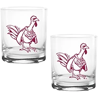 Virginia Tech Hokies Two Pack 14oz. Vault Sketch Rocks Glass Set