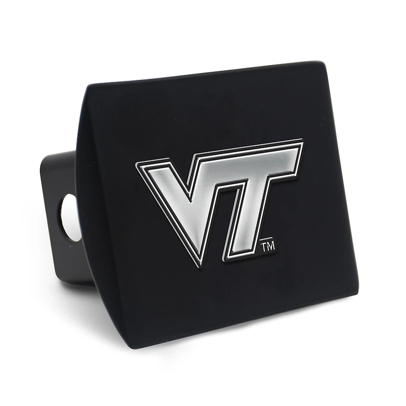 Cache-attelage WinCraft Virginia Tech Hokies Premium en métal chromé avec logo sur la tête de selle
