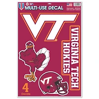 WinCraft Virginia Tech Hokies Primary 11'' x 17'' Multi-Use Decal Sheet