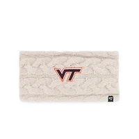Women's '47  Natural Virginia Tech Hokies Core & Inline Latte Knit Headband