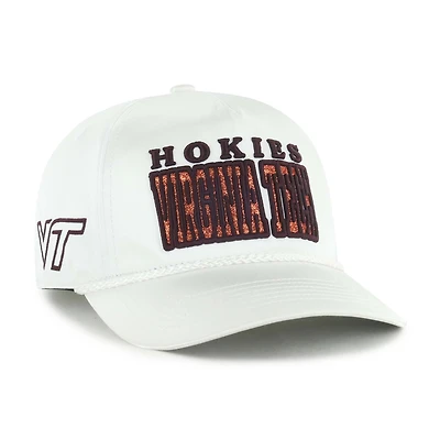 Women's '47 White Virginia Tech Hokies Outspoken Hitch Adjustable Hat