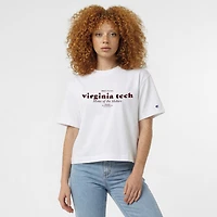 Women's Champion White Virginia Tech Hokies Home Wordmark T-Shirt