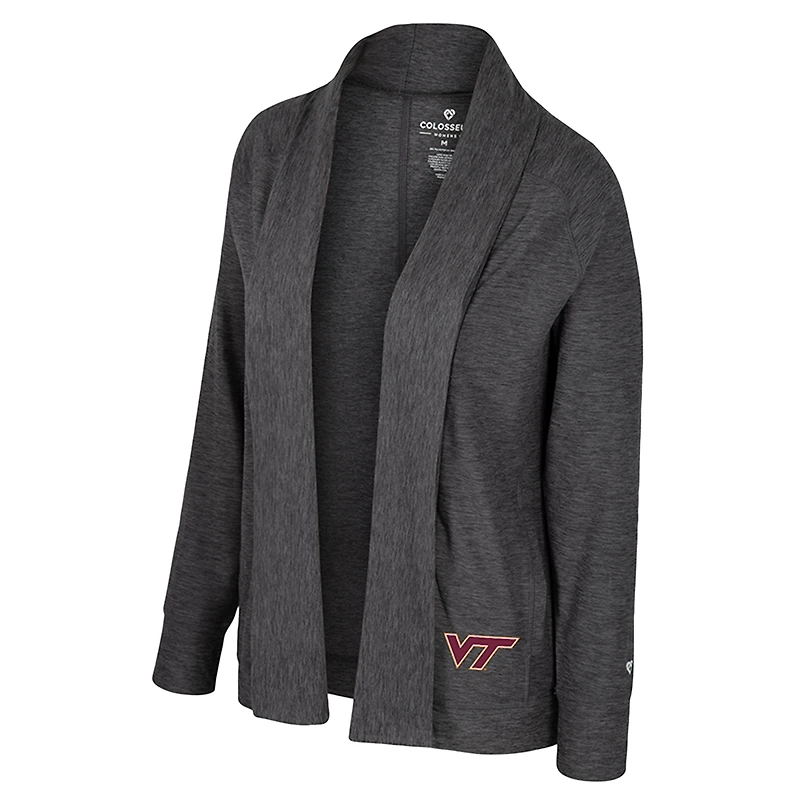 Women's Colosseum  Charcoal Virginia Tech Hokies Dash Cardigan