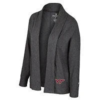 Women's Colosseum  Charcoal Virginia Tech Hokies Dash Cardigan