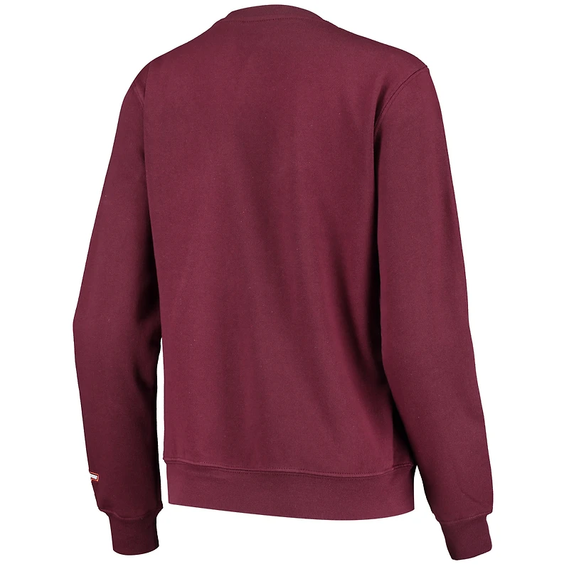 Women's Colosseum Maroon Virginia Tech Hokies Campanile Pullover Sweatshirt