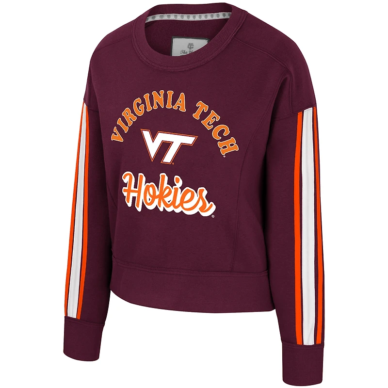 Women's Colosseum  Maroon Virginia Tech Hokies Honeymoon Sweatshirt