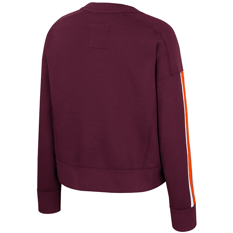 Sweat-shirt Honeymoon marron Colosseum pour femme des Virginia Tech Hokies