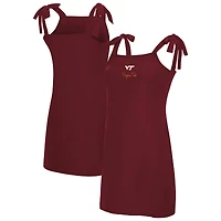Women's Concepts Sport  Maroon Virginia Tech Hokies Tie-Shoulder Nightdress