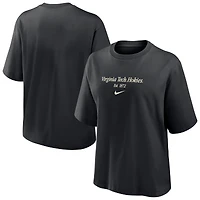 T-shirt Nike noir Virginia Tech Hokies pour femme