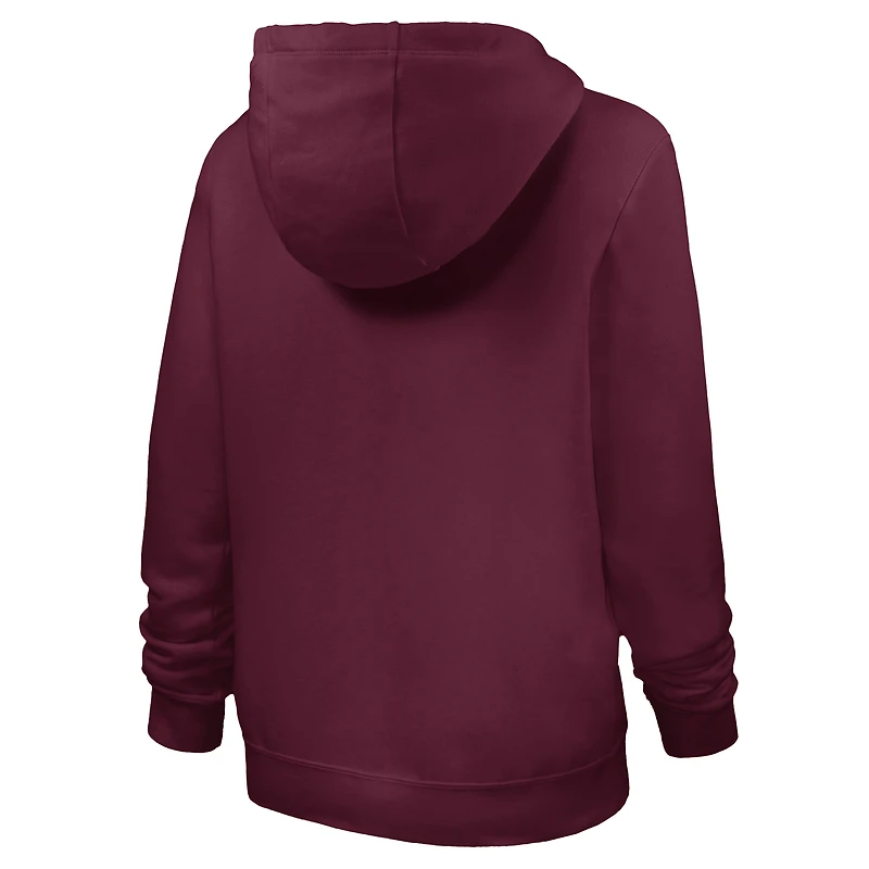 Women's Nike Garnet Virginia Tech Hokies Club Fleece Hoodie