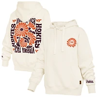 Sweat à capuche crème Virginia Tech Hokies Elena Janise pour femmes