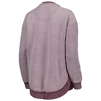 Women's Pressbox Maroon Virginia Tech Hokies Ponchoville Pullover Sweatshirt