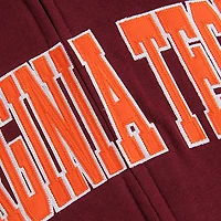 Chandail à capuchon avec nom arqué Virginia Tech Hokies Stadium Athletic pour femmes, bordeaux