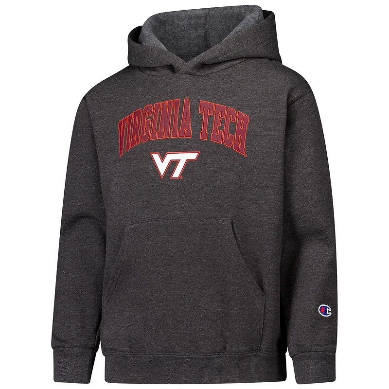 Sweat à capuche du campus Virginia Tech Hokies de champion des jeunes, charbon bois