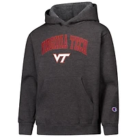 Sweat à capuche du campus Virginia Tech Hokies de champion des jeunes, charbon bois