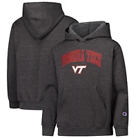 Sweat à capuche du campus Virginia Tech Hokies de champion des jeunes, charbon bois