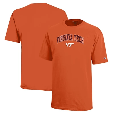 T-shirt orange Virginia Tech Hokies Arch Over Logo pour jeunes