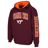 Youth Colosseum Maroon Virginia Tech Hokies 2-Hit Team Pullover Hoodie