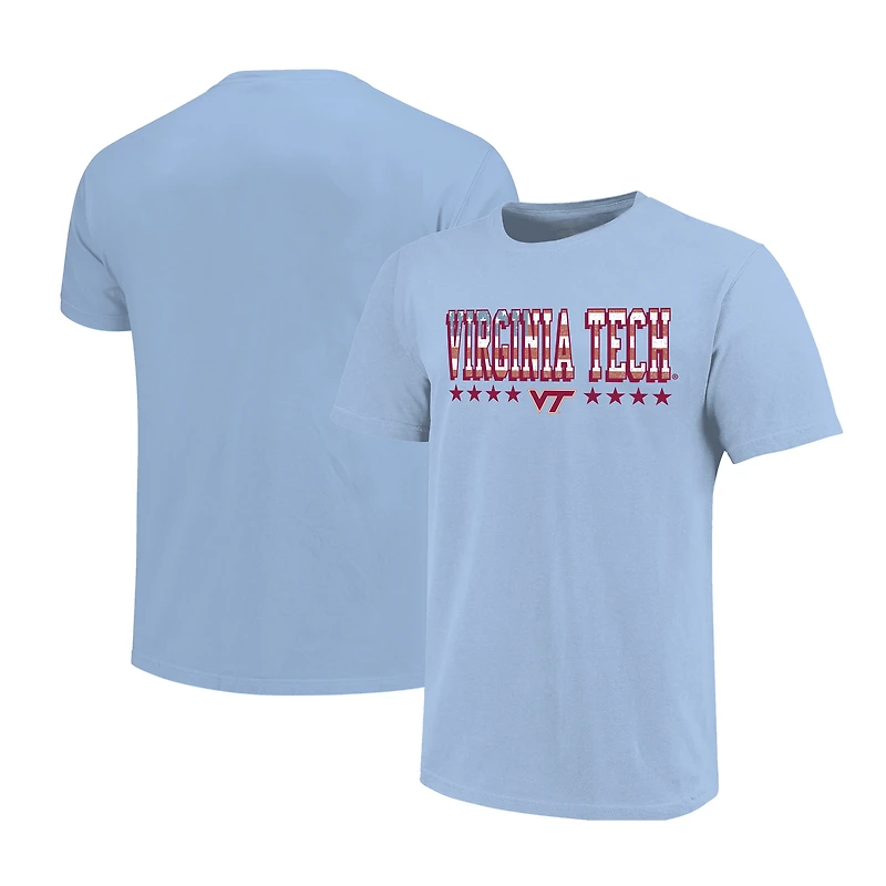 Youth  Light Blue Virginia Tech Hokies Americana Flag T-Shirt