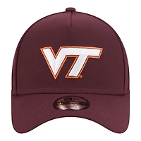 Casquette ajustable New Era 9FORTY A-Frame marron Virginia Tech Hokies pour jeunes