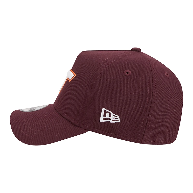 Casquette ajustable New Era 9FORTY A-Frame marron Virginia Tech Hokies pour jeunes