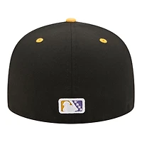 Casquette ajustée New Era Visalia Rawhide Minor League Theme Nights noire/violette pour homme