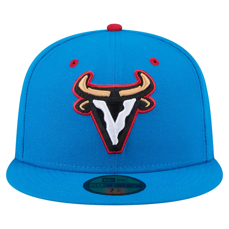 Men's New Era Blue Visalia Rawhide Copa de la Diversión 59FIFTY Fitted Hat