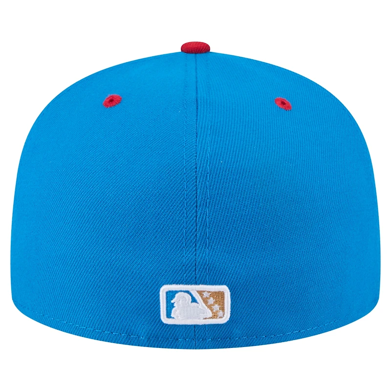 Men's New Era Blue Visalia Rawhide Copa de la Diversión 59FIFTY Fitted Hat