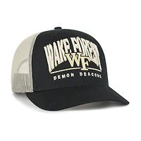 Men's '47 Black Wake Forest Demon Deacons Arid Adjustable Trucker Hat