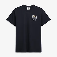 T-shirt de baseball noir pour homme Wake Forest Demon Deacons avec mascotte dessinée