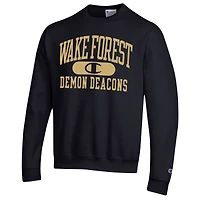 Sweat Champion Black Wake Forest Deacons Arch Pill pour homme