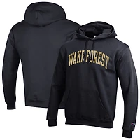 Sweat à capuche en polaire Basic Arch pour homme Champion Black Wake Forest Demon Deacons
