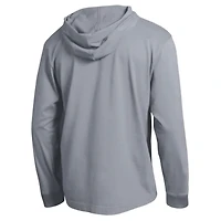 Men's Champion  Heather Gray Wake Forest Demon Deacons High Motor All-Star Long Sleeve Hooded T-Shirt
