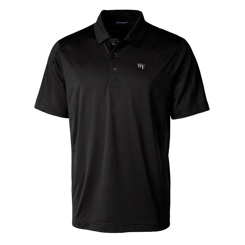 Polo Cutter & Buck pour homme, blanc Wake Forest Demon Deacons Prospect Eco, texturé, extensible et recyclé