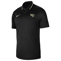 Men's Nike  Black Wake Forest Demon Deacons 2023 Sideline Coaches Performance Polo