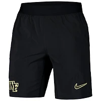 Men's Nike Black Wake Forest Demon Deacons 2024/25 Sideline Performance Woven Shorts