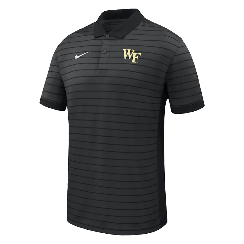 Men's Nike Wake Forest Demon Deacons 2025 Early Season Coaches Sideline Victory Stripe Performance Polo