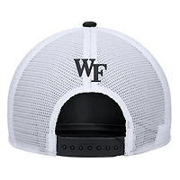 Men's Nike Black Wake Forest Demon Deacons 2025 On-Field Rise Trucker Performance Adjustable Hat