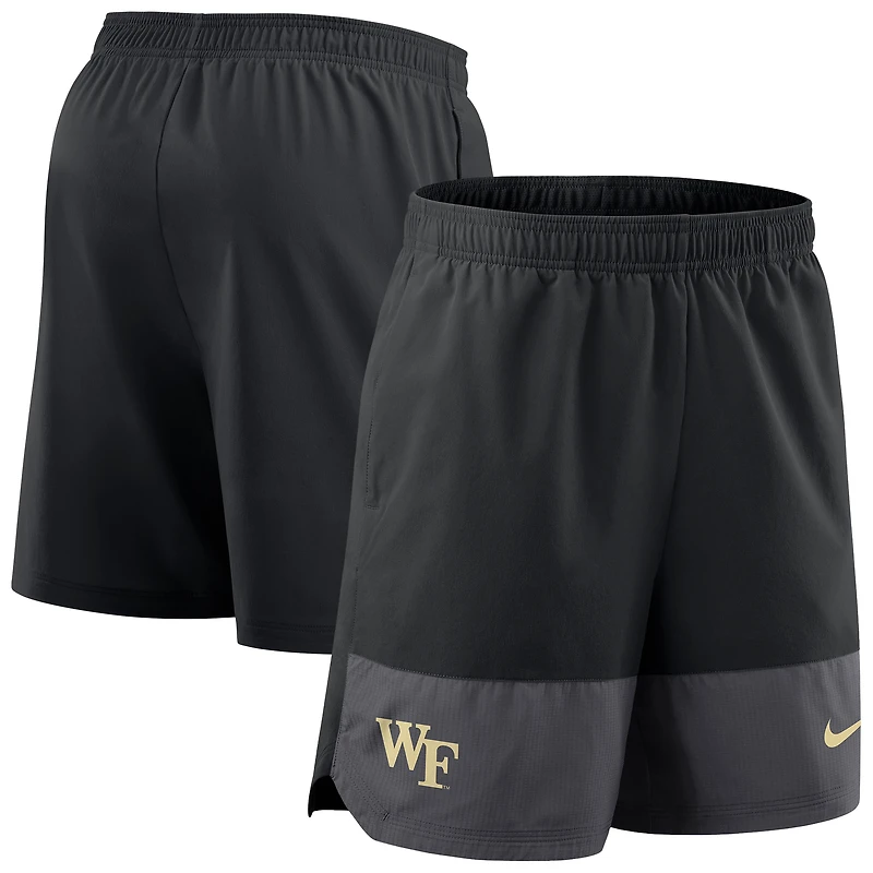 Men's Nike Black Wake Forest Demon Deacons 2025 Sideline Dri-FIT Shorts