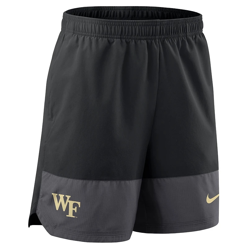 Men's Nike Black Wake Forest Demon Deacons 2025 Sideline Dri-FIT Shorts
