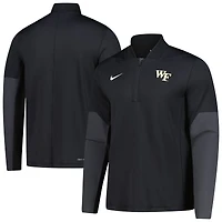Pull demi-zip Nike Black Wake Forest Demon Deacons Dri-FIT pour homme